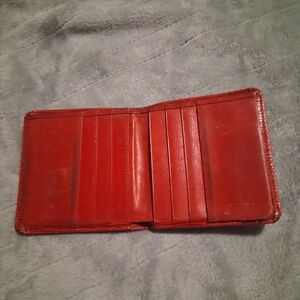 Louis Vuitton Red Leather Card Holder
